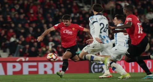 مايوركا يكتفي بتعادل سلبي مع سوسيداد في ذهاب قبل نهائي كأس إسبانيا